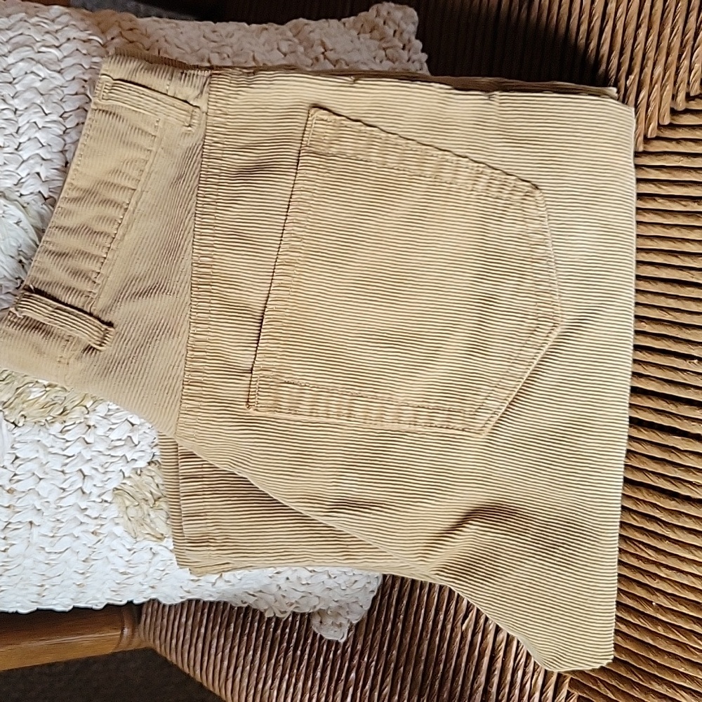 Banana Republic tan corduroy slacks, size 29/32